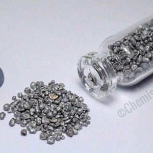 Aluminiummetallgranulat 98,7% rein Element 13 Al Chemie Probe