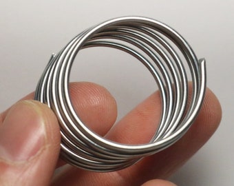 Zinkmetaal 99,99% zuivere draad 61 cm (2 voet) Element 30 zinkchemiemonster