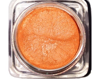 PANDORAS BOX Orange All Natural Loose Eye Shadow Pigment Shimmer Finish Gluten & Chemical Free Cosmetics by Ultimo Minerals