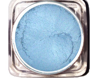 MERMAIDS GOLD Baby Blue All Natural Loose Eye Shadow Pigment Shimmer Finish Gluten & Chemical Free Cosmetics by Ultimo Minerals