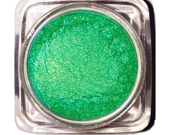 JUNGLE JANE Green All Natural Loose Eye Shadow Pigment 2g - Shimmer Finish Gluten & Chemical Free Cosmetics by Ultimo Minerals