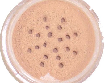 Ultimo Minerals PEACHEY BEIGE All-Natural Kosher Full-Coverage Mineral Foundation - Soft Pearlescent Finish!