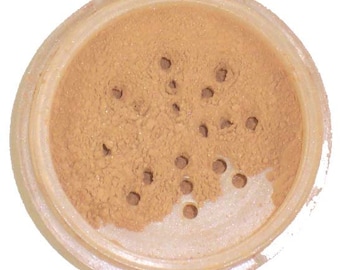 Ultimo Minerals HONEY TAN All-Natural Kosher Full-Coverage Mineral Foundation - Soft Pearlescent Finish!