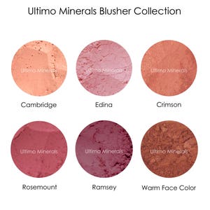 Ultimo Minerals CRIMSON Blusher Peachy Pink Hue Rouge - Etsy