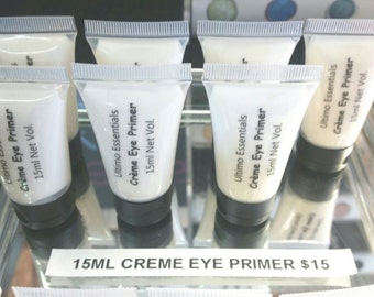 Ultimo Minerals 20ml CREME EYE PRIMER Natural Cocoa Butter Infused for Eye Shadow: Makes Eyeshadow Sweatproof - Smudgeproof - Creaseproof!