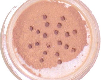 Ultimo Minerals EARTHY MEDIUM All-Natural Kosher Full-Coverage Mineral Foundation - Soft Pearlescent Finish!