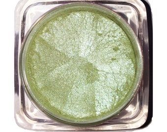 JADE MONKEY Green All Natural Loose Eye Shadow Pigment Shimmer Finish Gluten & Chemical Free Cosmetics by Ultimo Minerals