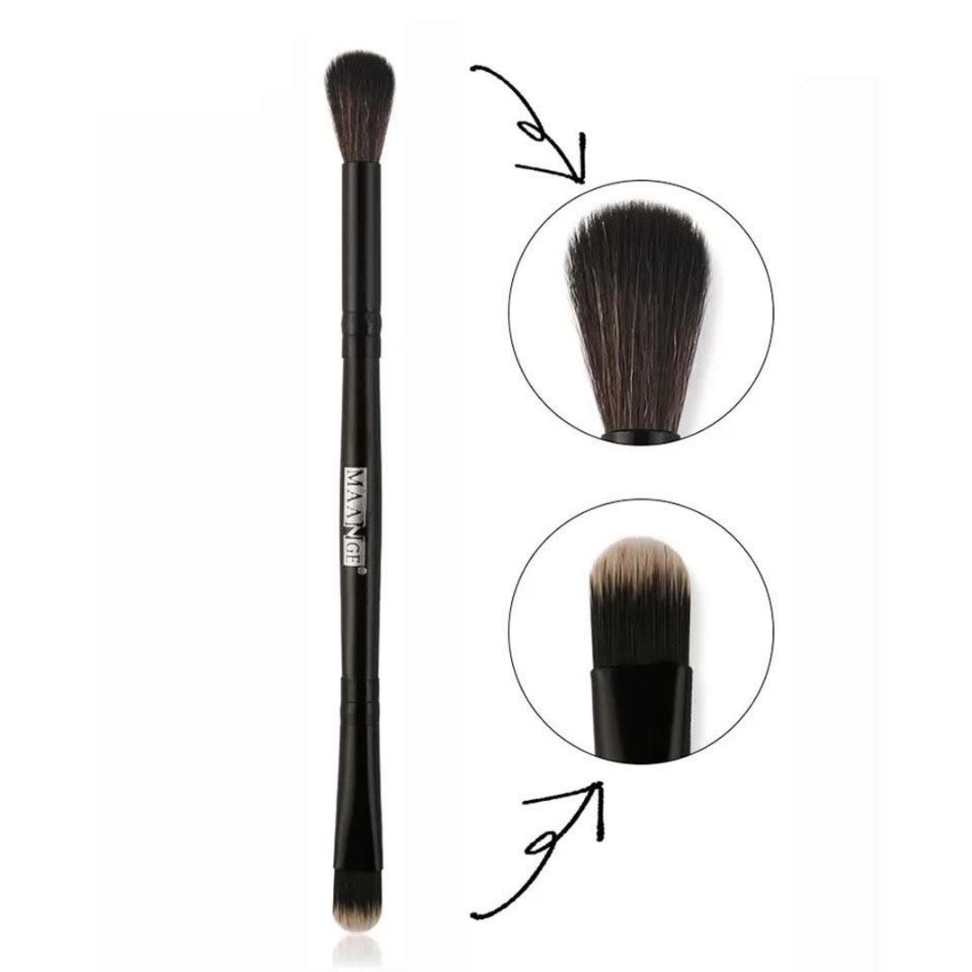 Dual End Eye Shadow Blender Pro Brush Vegan Cruelty Free Makeup Powder