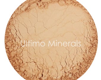 Ultimo Minerals HONEY MEDIUM 1Oz. Refill 30 grams Full-Coverage Mineral Foundation - Soft Pearlescent Satin Finish All Natural Gluten Free!