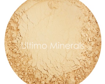 Ultimo Minerals HONEY LIGHT 1Oz. Refill 30 grams Full-Coverage Mineral Foundation - Soft Pearlescent Finish All Natural Gluten Free!