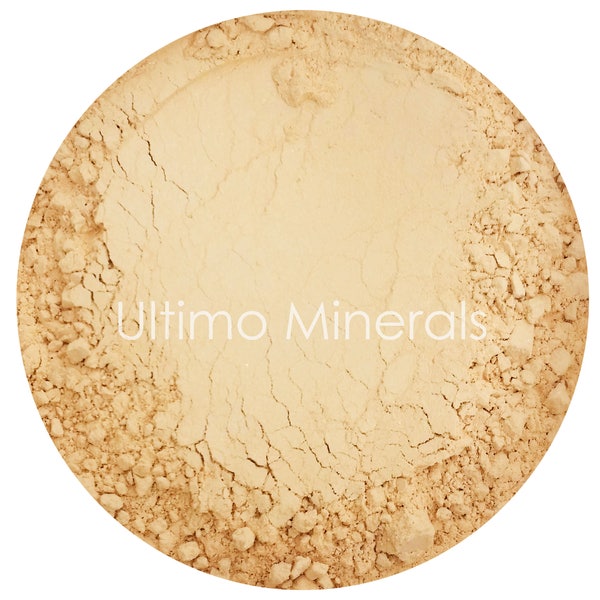 Ultimo Minerals HONEY LIGHT 1Oz. Refill 30 grams Full-Coverage Mineral Foundation - Soft Pearlescent Finish All Natural Gluten Free!