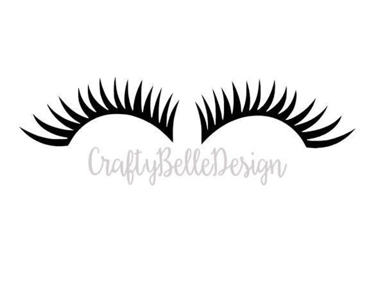 Eyelash Decal Eyelashes Decal Makeup Decal Makeup Artist Etsy