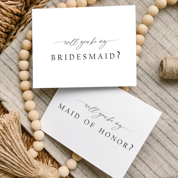 Bridesmaid Proposal Card | Personalized Bridesmaid Proposal  Maid of Honor Proposal | Bridesmaid Card