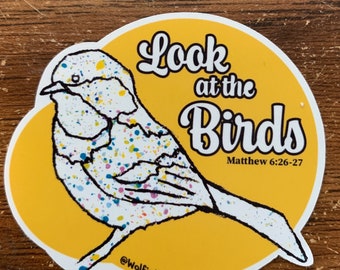 Look at the Birds Sticker