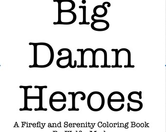 Firefly/Serenity Colouring PDF Book