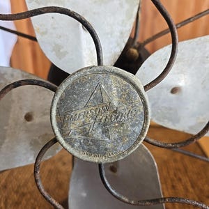 Antique Fan Emerson Electric 2450-D 4 Blade Vintage Desk Fan 10" image 8