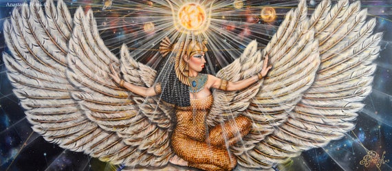 PAPER PRINT "The Mother of the Pharaohs/Goddess Isis "
