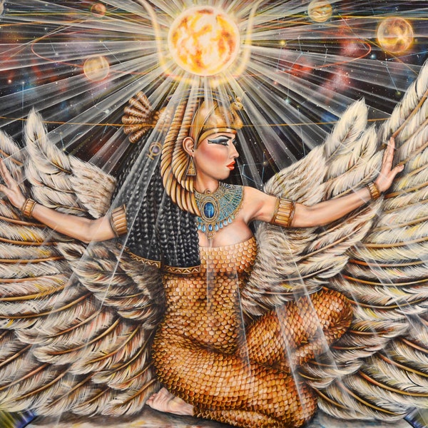 PAPER PRINT "The Mother of the Pharaohs/Goddess Isis "