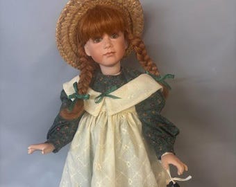 Vintage 1989 Anne of Green Gables 17” Doll Irwin Toys Vinyl Face