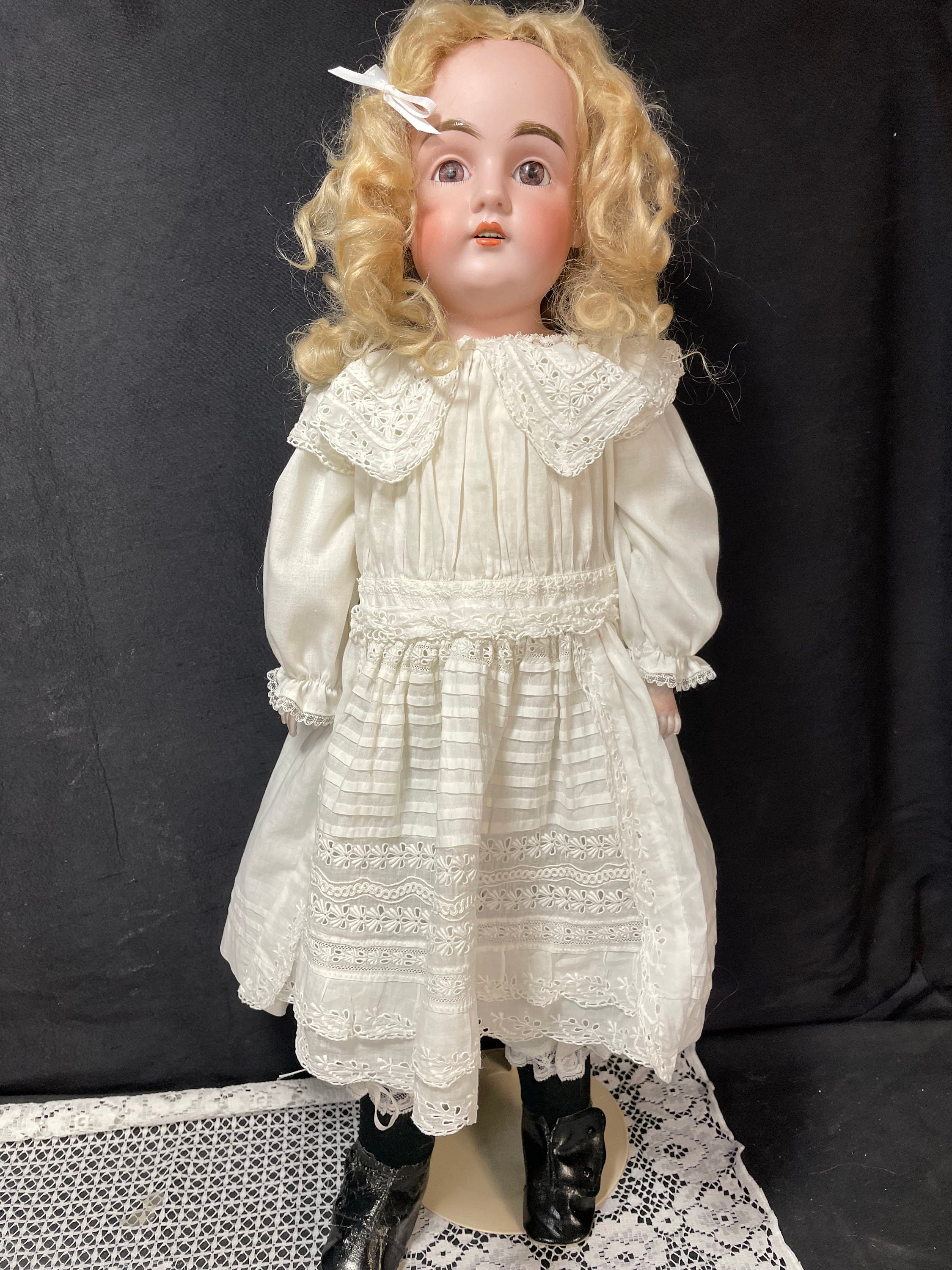 Poupée Ancienne En Porcelaine Kestner 146 – 63 Cm – Très Belle Pièce