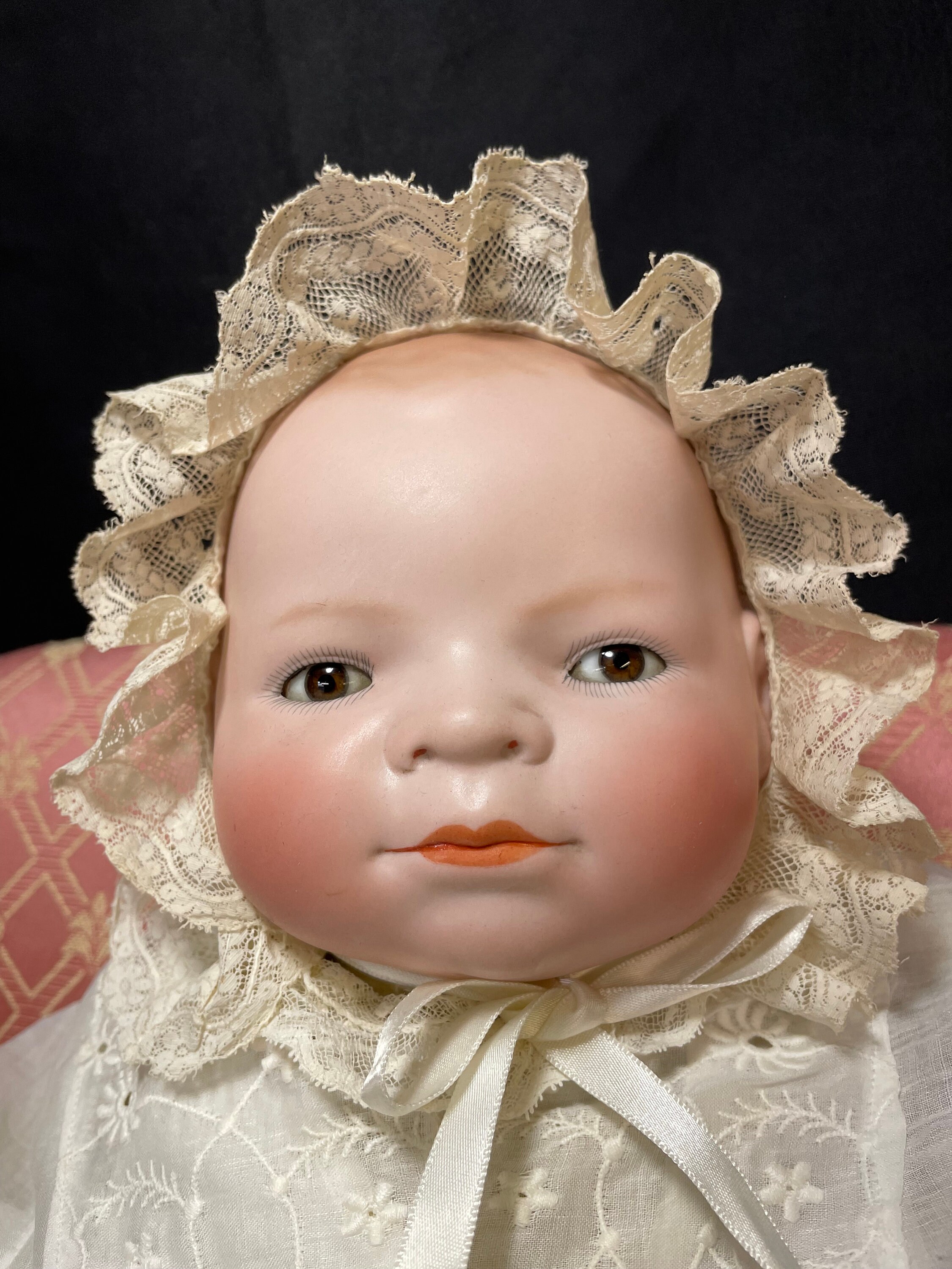 17" Linda boneca antiga Bye-Lo Baby