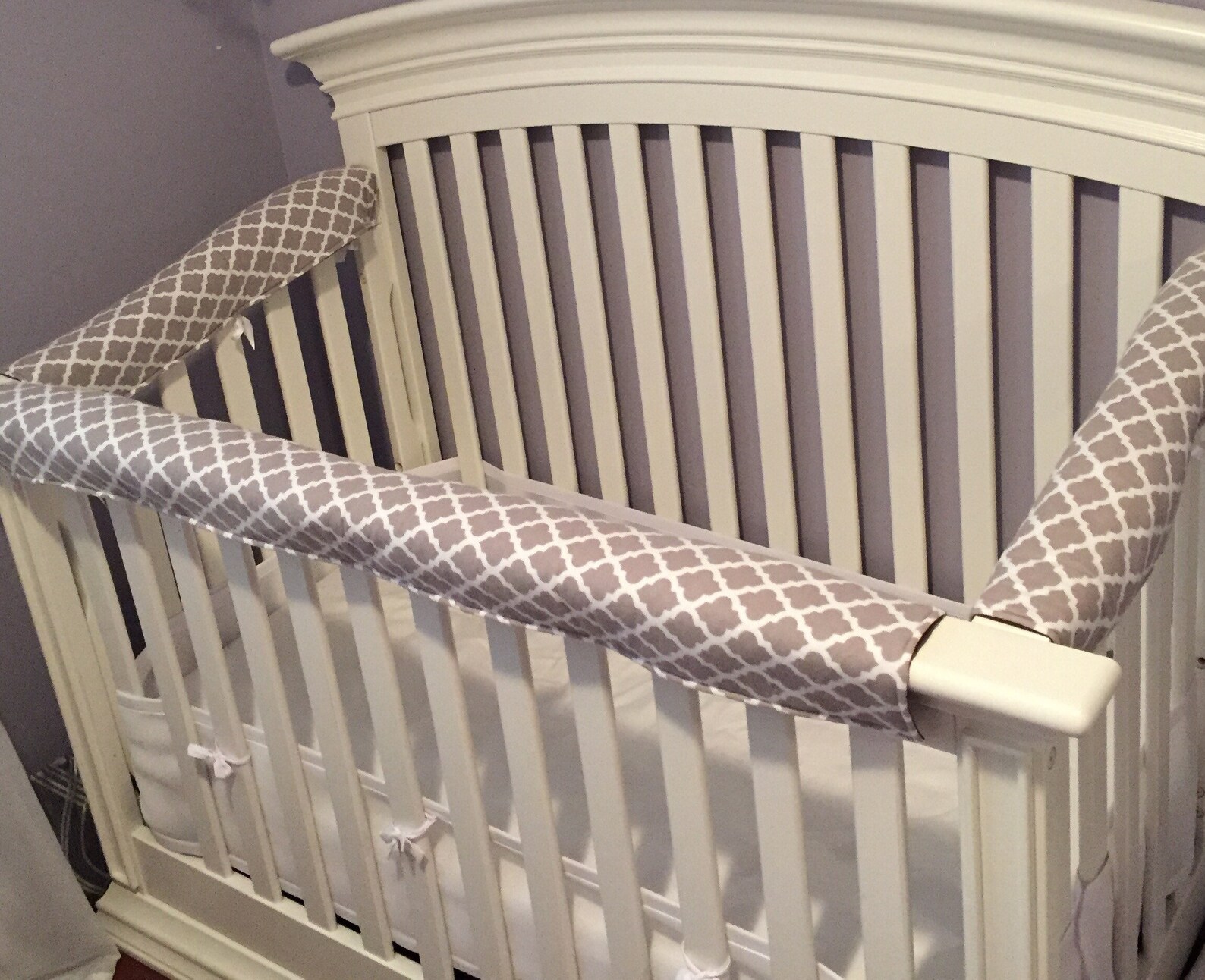 Padded Teething Guards Crib Rail Cover Reversible Chew Crib Etsy Canada