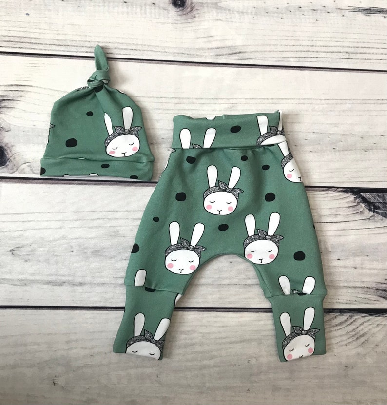 Bunny Grow With Me Pants Easter Bunny Outfit for Baby Easter Baby Onesie Canada Baby Easter Set First Easter Outfit for Girl
