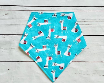 Llama Baby Bib, Gender Neutral Llama Bandana Bib, Farm Animal Bib for Baby, Llama Baby Bib, Llama Drool Bib, Llama Baby gift Canada