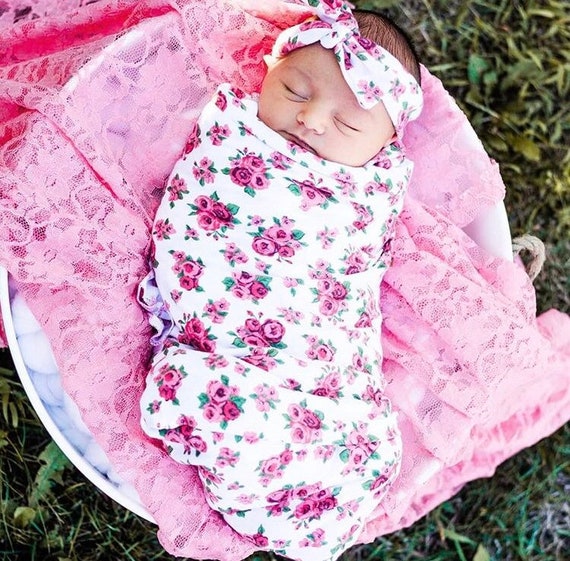 swaddle and headband set