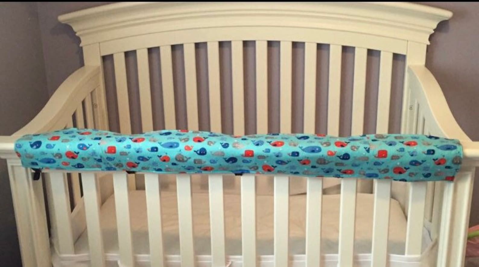 Padded Teething Guards Crib Rail Cover Reversible Chew Crib Etsy Canada