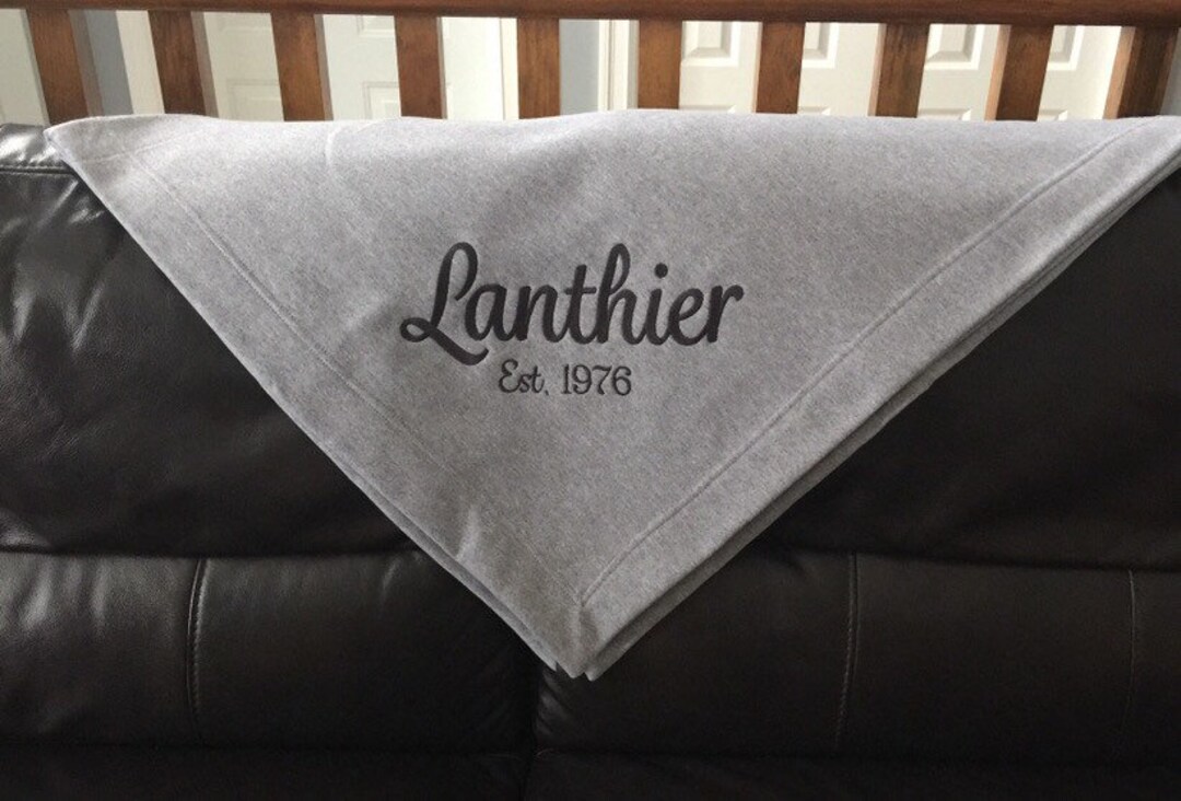 Personalized Blanket, Family Name Blanket, Grandparent Gift, Blanket