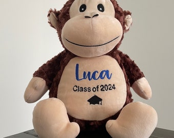 Personalisierte Abschlussfeier Stofftier, Kindergarten-Abschlussgeschenk, Grad 8 Abschlussgeschenk, gestickte Plüschtierklasse von 2026 Kanada