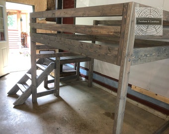 loft bed etsy bed loft
