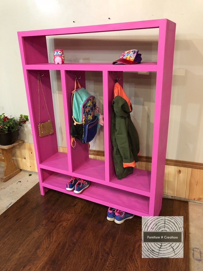 Kids Locker Kids Mud Bench Entryway Storage Mudroom Etsy