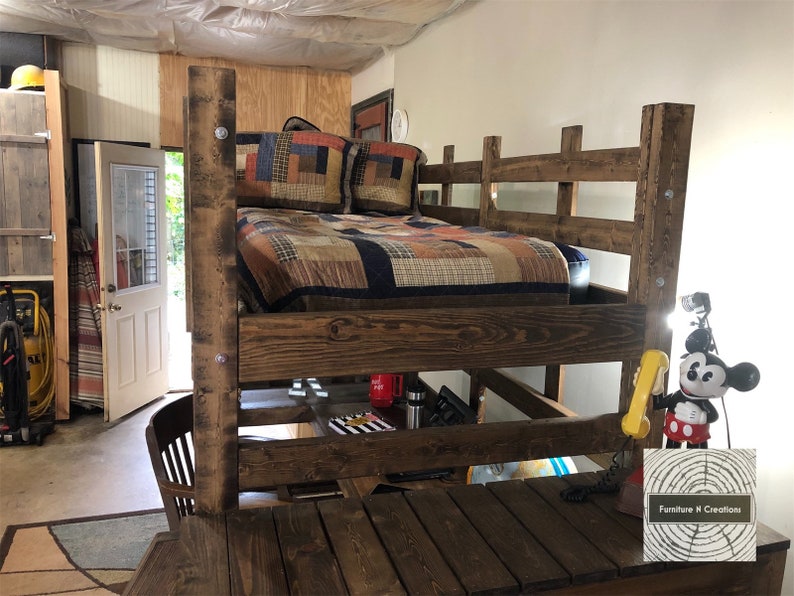 Twin XL Loft Bed with Desk