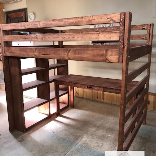 Queen Loft Bed Plans Etsy