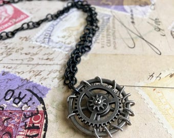 Steampunk Gear Necklace