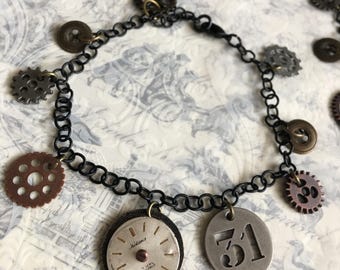 Steampunk Charm Bracelet