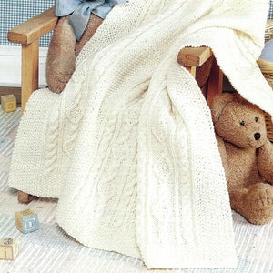 Irish Moss Stitch Baby Blanket Knitting Pattern Etsy