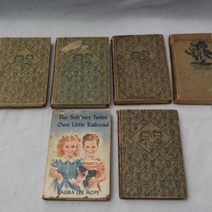 6 1950s bobbsey twins book collection