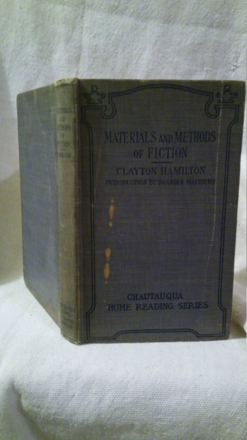 1911 First Edition Materials and Methods of Fiction by Clayton Etsy