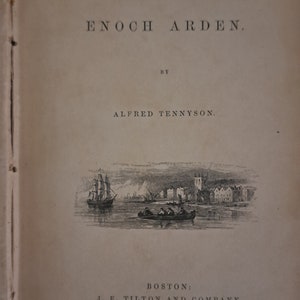 1865 first American edition Enoch Arden by Alfred Tennyson