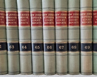 Verzameling van 10 vintage New Jersey-wetboeken J31