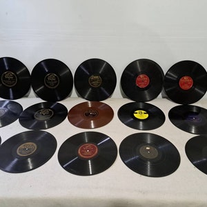 collection of 15 antique 78 rpm records f12