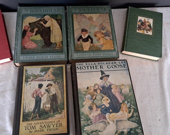 6 early 1900s childrens books and fairy tales