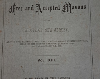 Actas de 1888 de la gran logia de los masones libres y aceptados