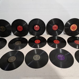 collection of 15 antique 78 rpm records f7