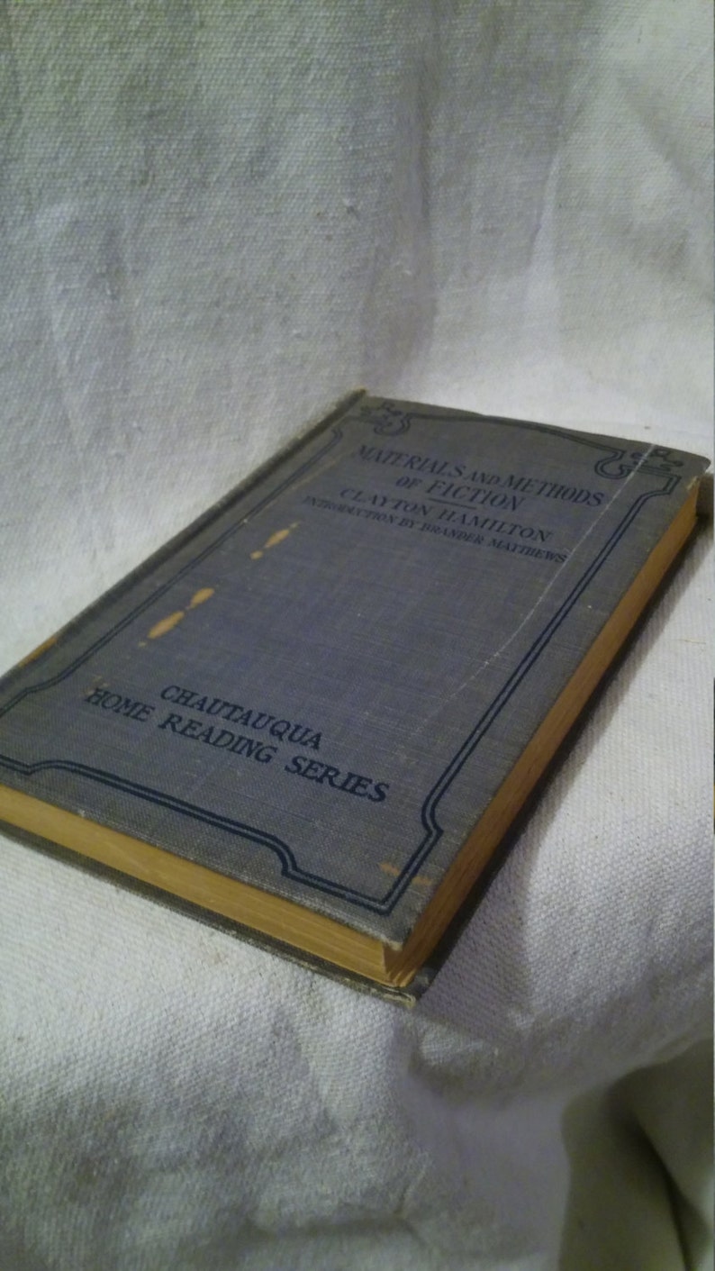 1911 First Edition Materials and Methods of Fiction by Clayton Etsy