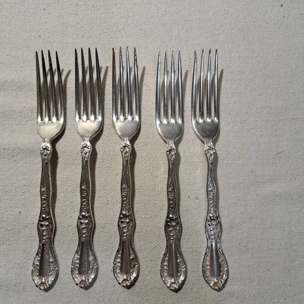 5 piece set Rogers A1 XII  dinner forks