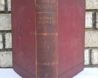 1891 primera edición El futuro de la ciencia, Las ideas de 1848 por Earnest Renan